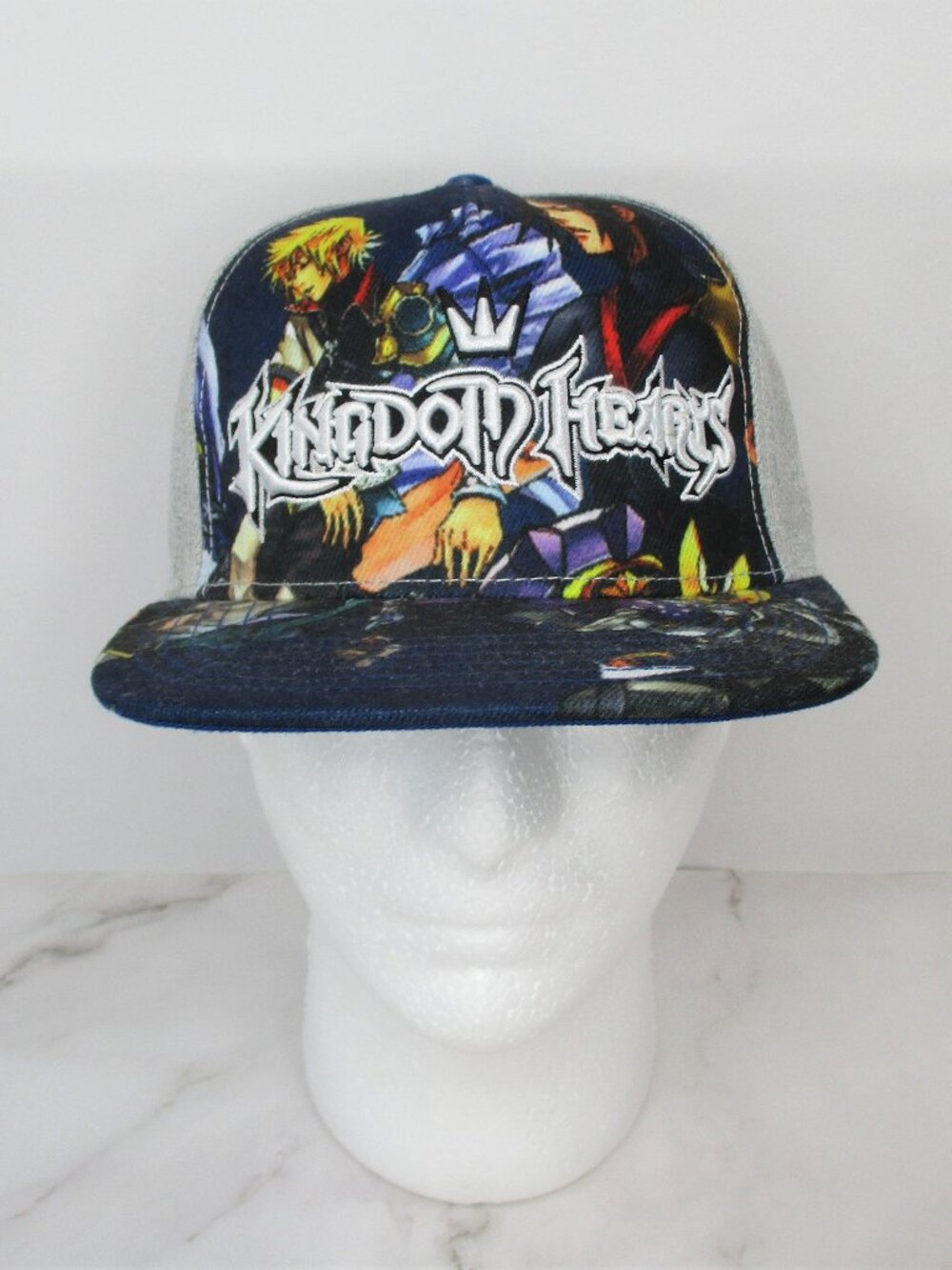 Disney Kingdom Hearts Snapback Hat Adjustable Cap Embroidery Logo Anime